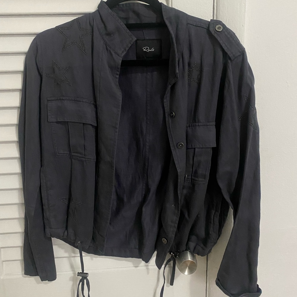 Rails Navy Jacket With Stars - image 1